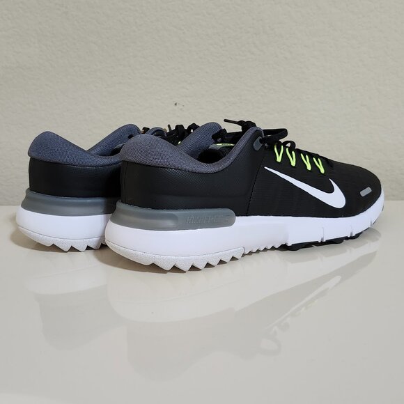 New Sz 11.5W MEN\'S NIKE FREE GOLF NN SPIKELESS FQ7875-001 BLACK GREY VOLT WHITE main image 5